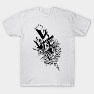 Abstract doodle line T-Shirt